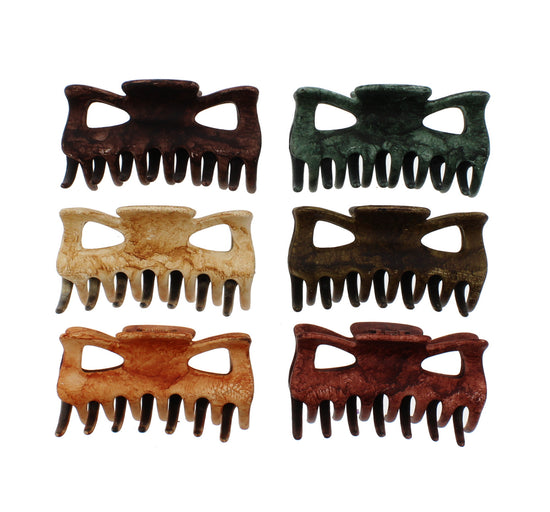 9cm Claw Hair Clips - Marble Finish
