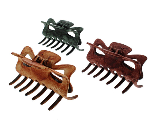 9cm Claw Hair Clips - Marble Finish