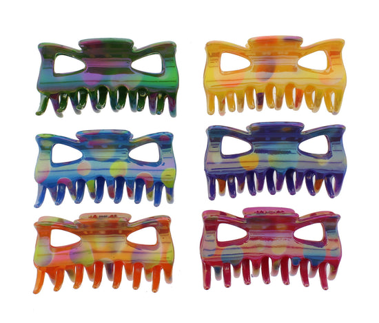9cm Bright AB Claw Hair Clips
