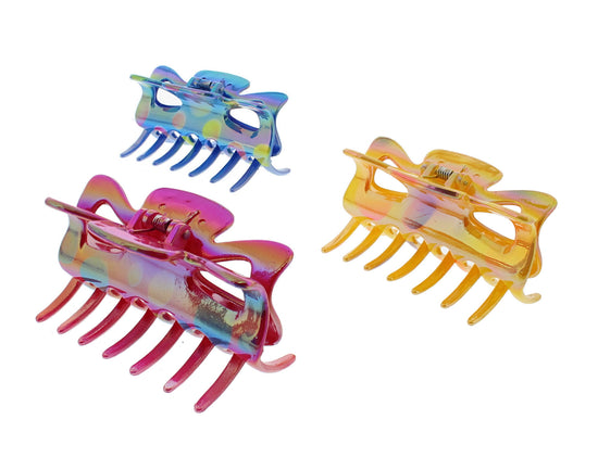 9cm Bright AB Claw Hair Clips