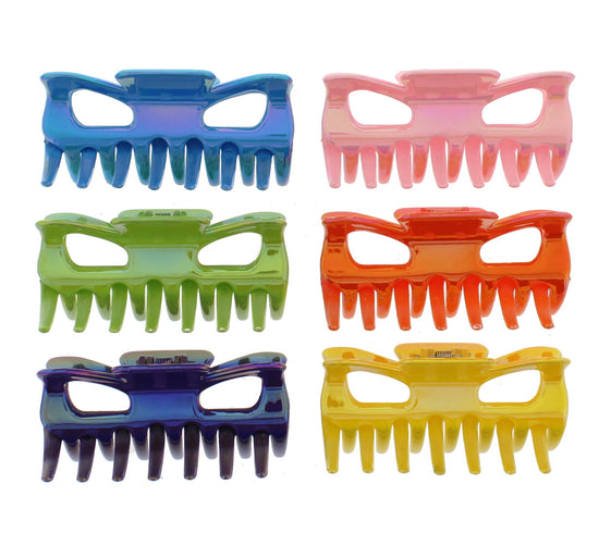 9cm Claw Hair Clips - AB Pastel