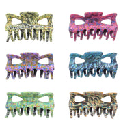 9cm Assorted Acid Wash Effect Clamps