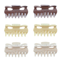 9cm Brown Shades Hair Claw Clips
