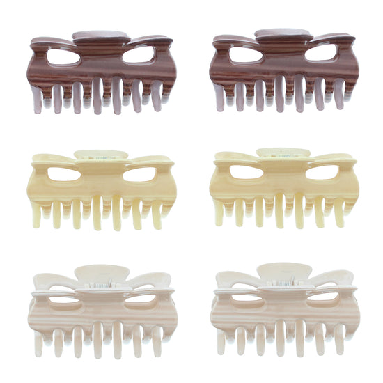 9cm Brown Shades Hair Claw Clips