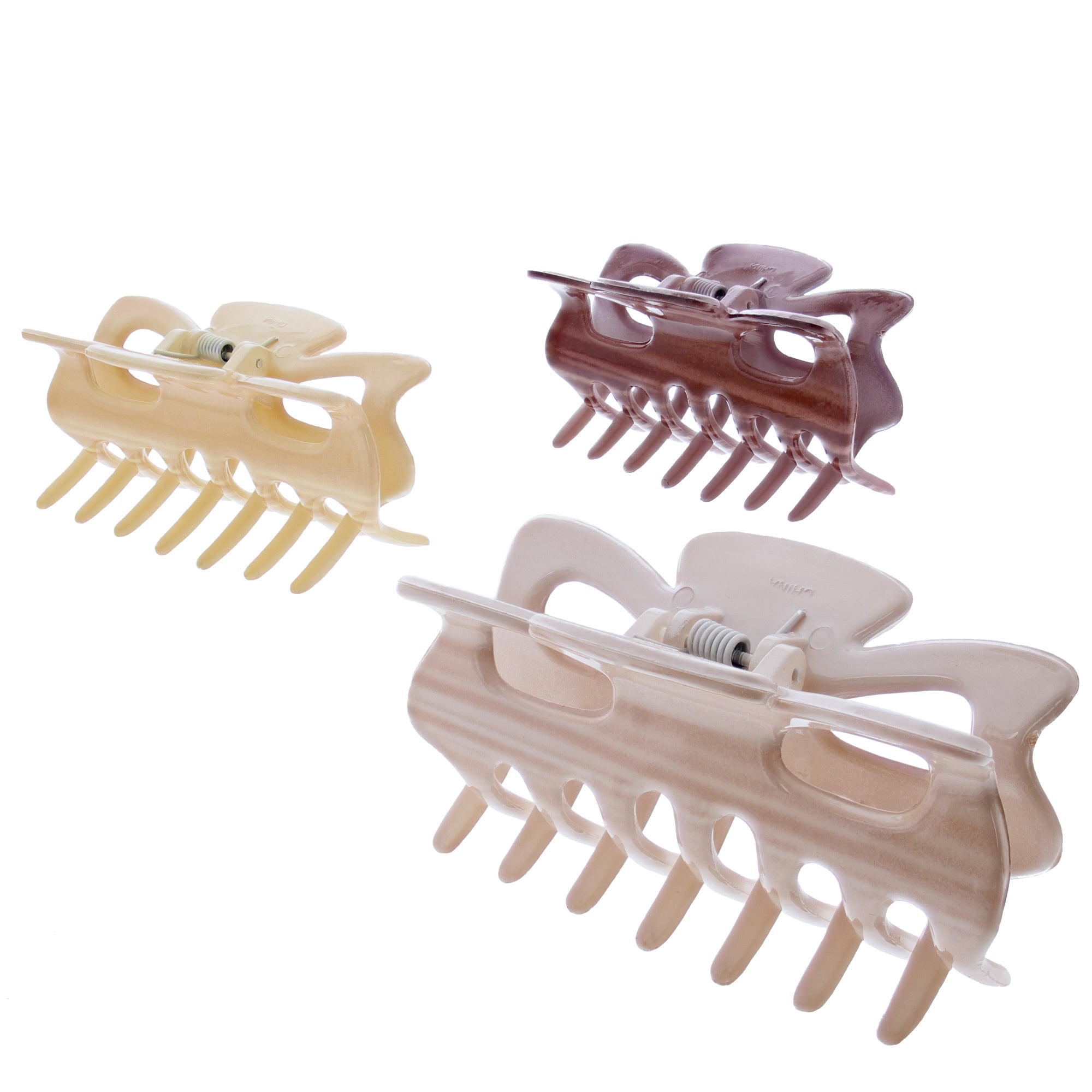 9cm Brown Shades Hair Claw Clips