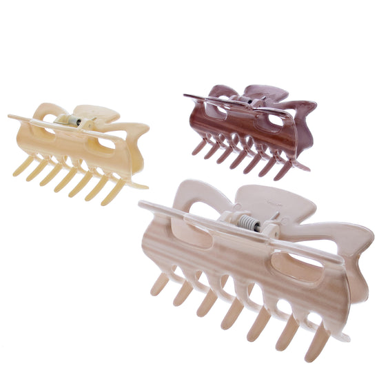 9cm Brown Shades Hair Claw Clips