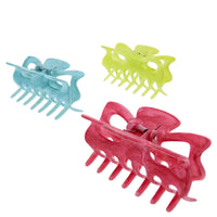 9cm Pastel Marble Effect Hair Claw Clips