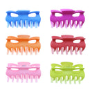 9cm Assorted Bright Matt Finish Hair Claw Clips