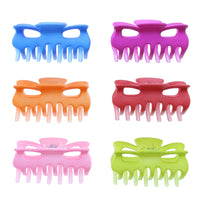 9cm Assorted Bright Matt Finish Hair Claw Clips