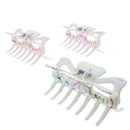 9cm AB Pen Swirls Hair Claw Clips