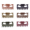 9cm Natural Tones Marble Effect Hair Claw Clips