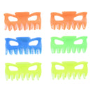 9cm Assorted Neon Glitter Hair Claw Clips
