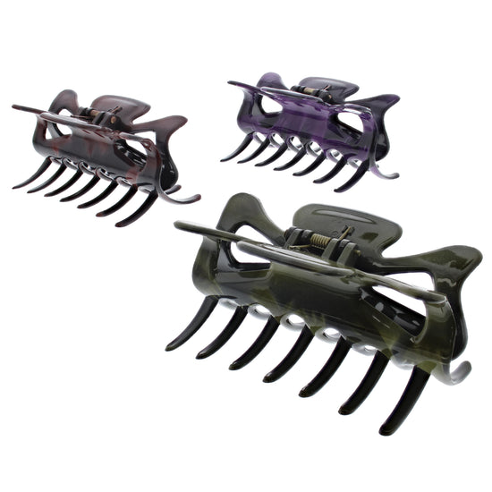 9cm Winter 2 Tone Shaded Hair Claw Clips