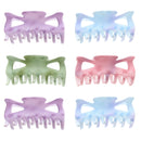9cm Assorted Patel Matt Finish Clamps with Star Print