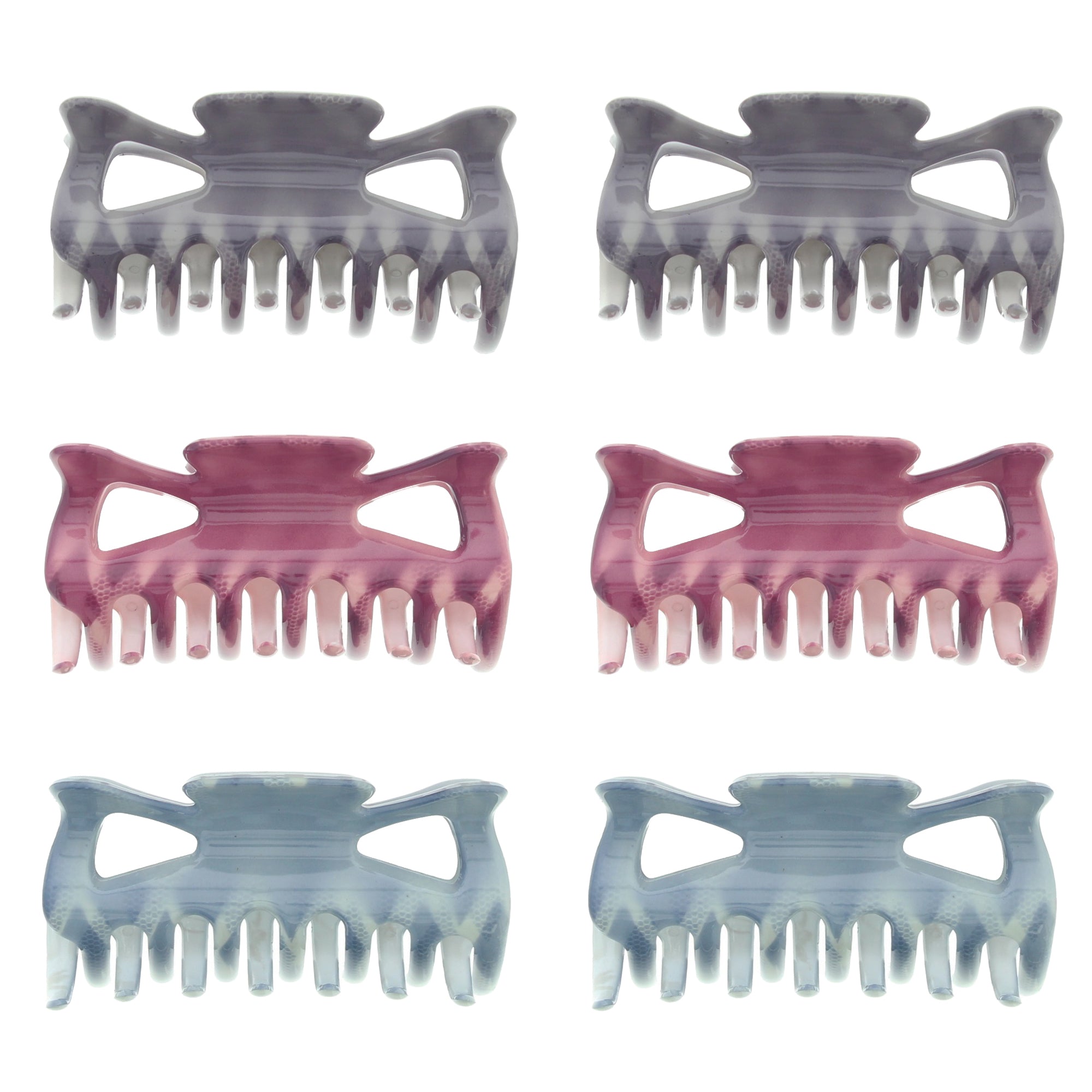 9cm Assorted Snake Skin Hair Claw Clips