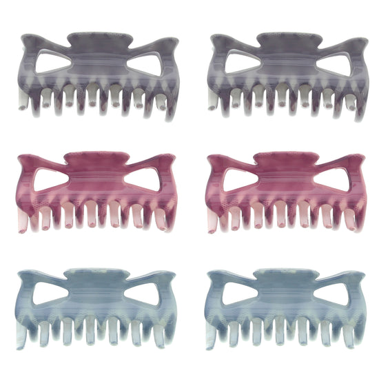 9cm Assorted Snake Skin Hair Claw Clips