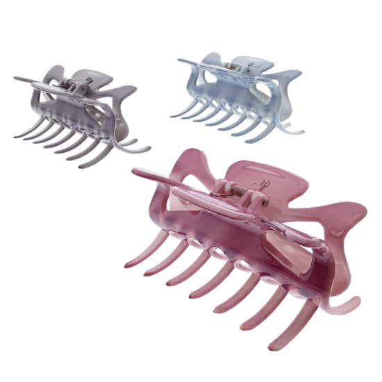 9cm Assorted Snake Skin Hair Claw Clips