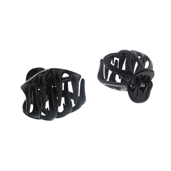 5cm Black Hearts Clamps