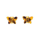 Pair of 3.5cm Mini Black Butterfly Hair Claw Clips