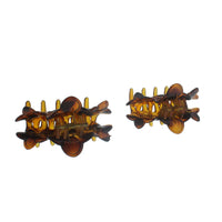 6.5cm Triple Flower Hair Claw Clips