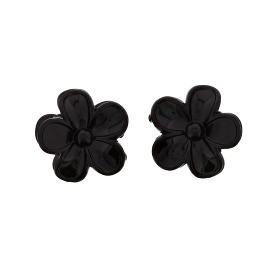 3.5cm Black Flower Hair Claw Clips