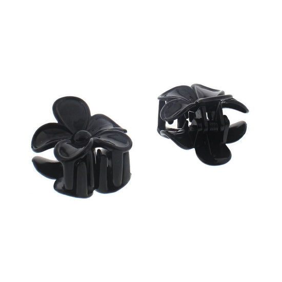 3.5cm Black Flower Hair Claw Clips