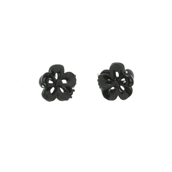 Pair of 2.5cm Mini Flower Hair Claw Clips