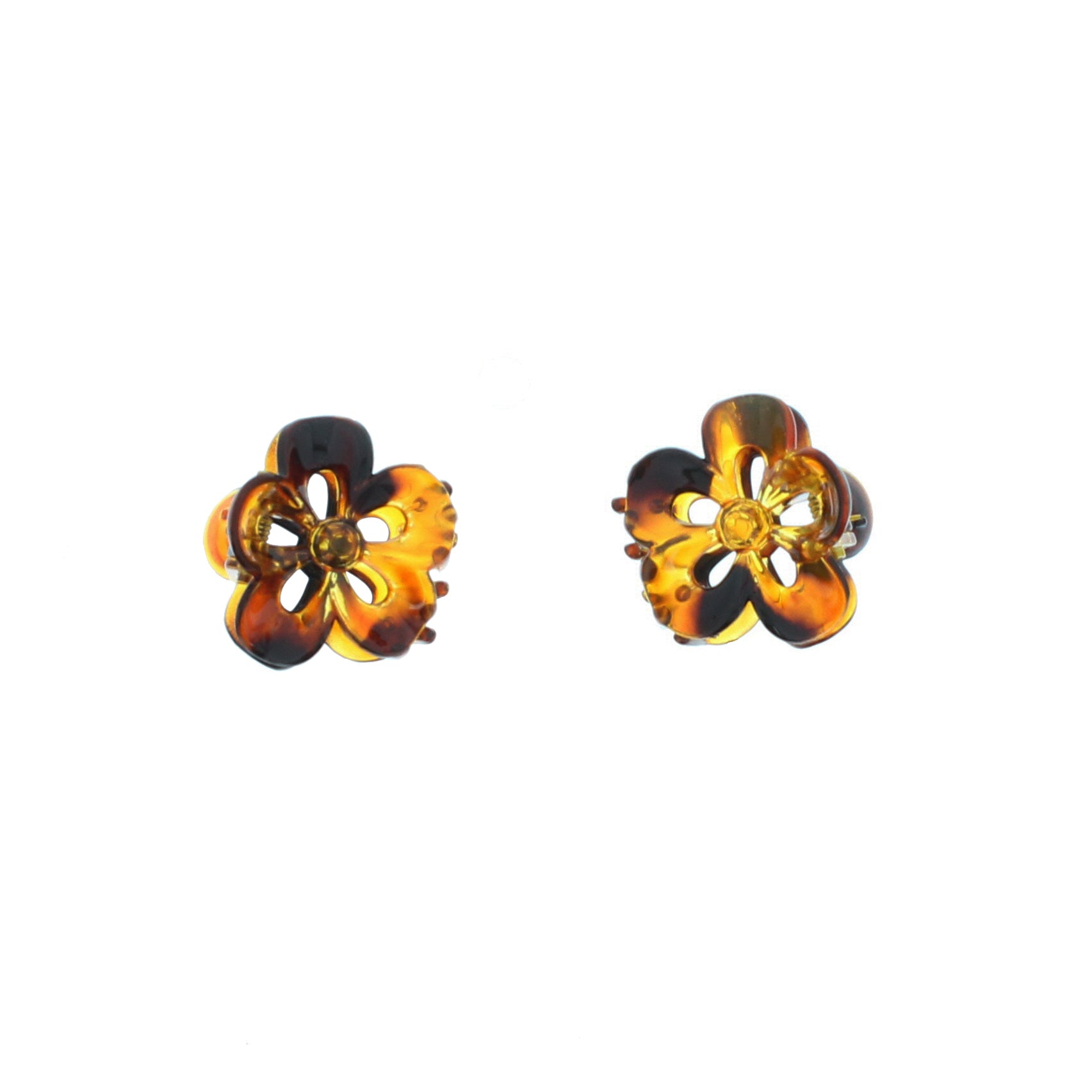 Pair of 2.5cm Mini Flower Hair Claw Clips