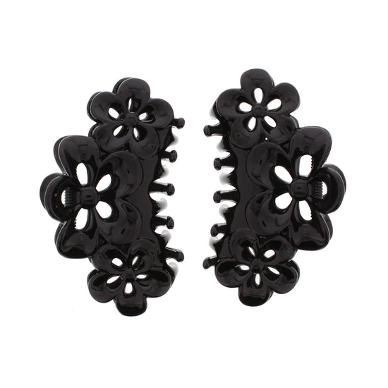 9cm Triple Flower Hair Claw Clips