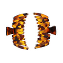 9cm Tortoiseshell Zig Zag Shape Hair Claw Clips