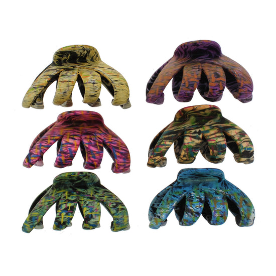 8.5cm Paintbrush Effect Octopus Claw Hair Clips
