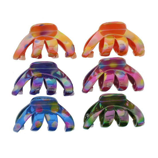 8.5cm Spotted AB Patterned Octopus Claw Hair Clips