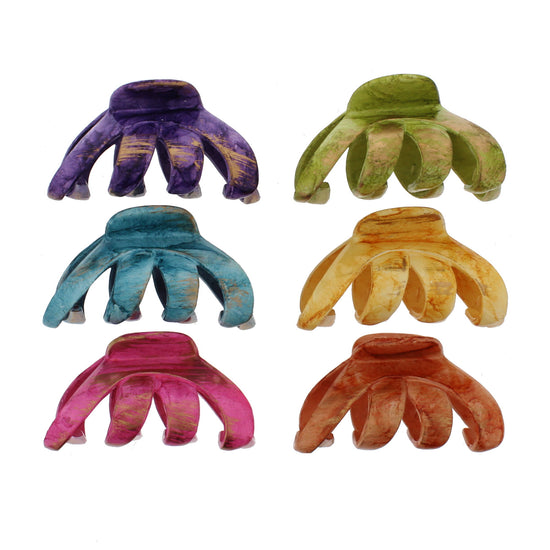8.5cm Bright Shaded Octopus Claw Hair Clips