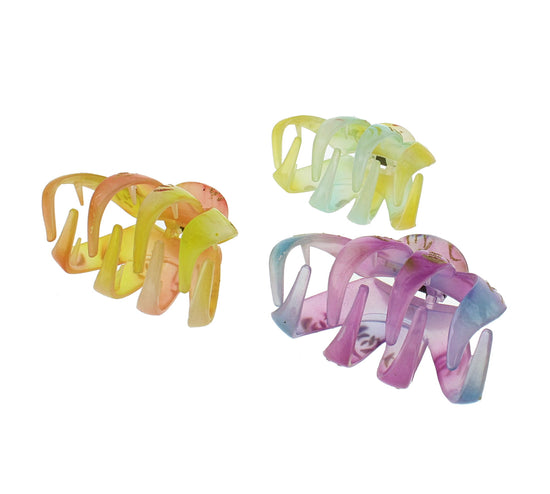 8.5cm Glitter Patterned Octopus Claw Hair Clips
