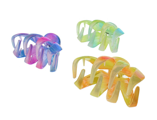 8.5cm AB Patterned Octopus Claw Hair Clips