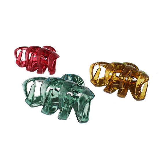 8.5cm Patterned Translucent Octopus Claw Hair Clips