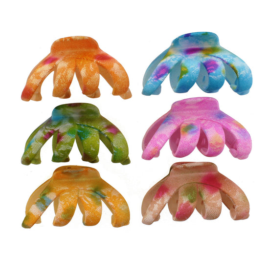 8.5cm Paint Splash Patterned Octopus Claw Hair Clips