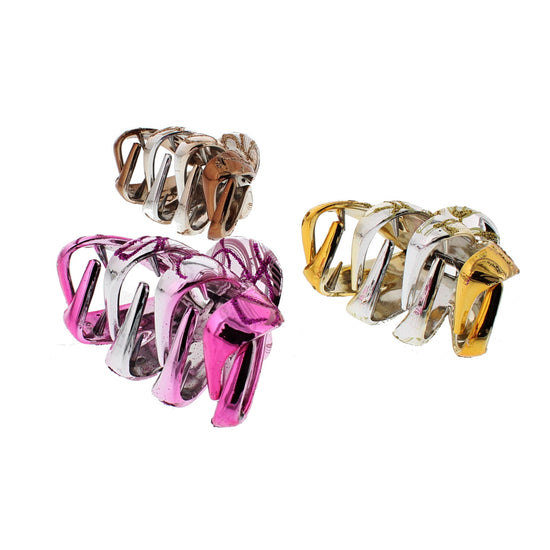8.5cm Metallic Finish Octopus Claw Hair Clips