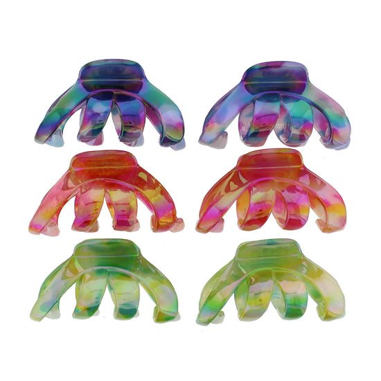 8.5cm Shaded AB Octopus Claw Hair Clips