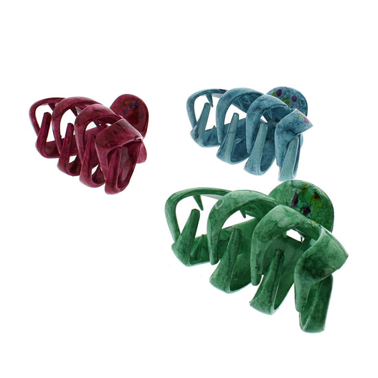 8.5cm Paintbrush Effect Octopus Claw Hair Clips