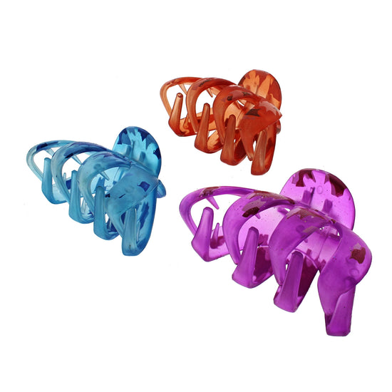 8.5cm Translucent Paintsplash Octopus Claw Hair Clips
