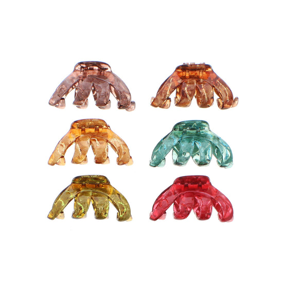 6.5cm Patterned Octopus Claw Hair Clips