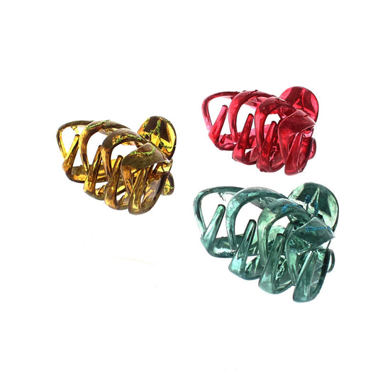 6.5cm Patterned Octopus Claw Hair Clips