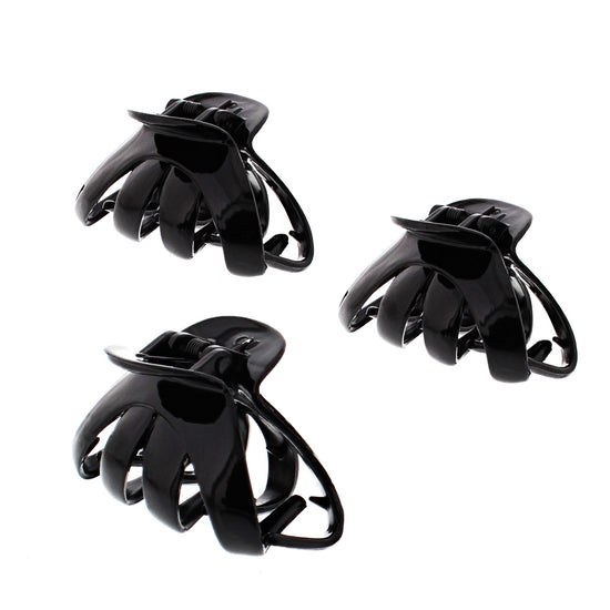 6.5cm Black Octopus Claw Hair Clips