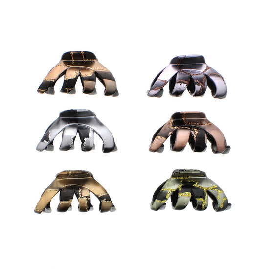 6.5cm Patterned Octopus Claw Hair Clips