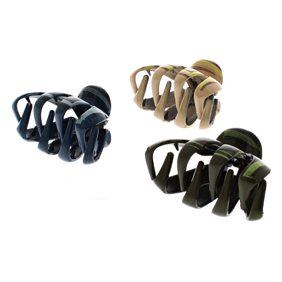 6.5cm Striped Octopus Claw Hair Clips
