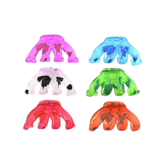 6.5cm Paintsplash Octopus Hair Claw Clips