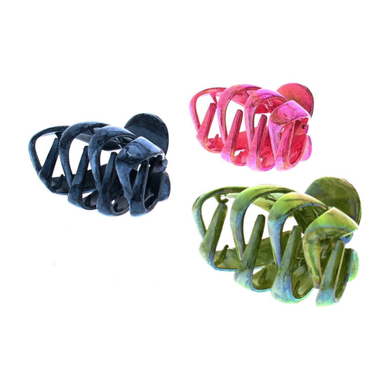 6.5cm Patterned Octopus Claw Hair Clips