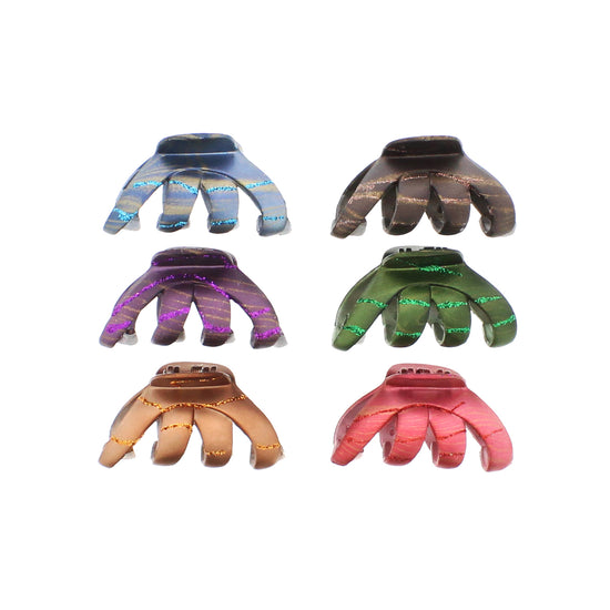 6.5cm Glitter Octopus Clamps