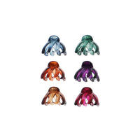 4.2cm Translucent Winter Octopus Claw Hair Clips